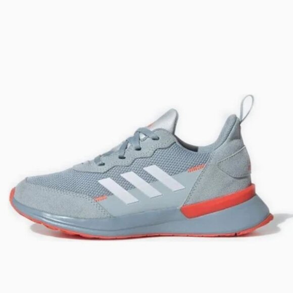 Adidas Rapidarun Elite J Grey/Blue FV5050 Kids Size 4.5 - Picture 1 of 8